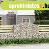 4 db ves horganyzott vas gabion kosr 200x30x140/160 cm