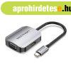 Vention USB-C to HDMI/VGA Converter Grey