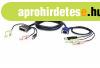 ATEN USB VGA to DVI-A KVM Cable with Audio 1,8m Black