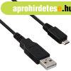 Akyga AK-USB-05 USB A / microUSB Cable 0,6m Black