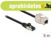 DeLock CAT6A S-FTP Patch Cable 5m Black