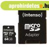 Intenso 64GB MicroSDXC Professional Class 10 U1 V30 + adapte