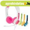 vezetkes fejhallgat gyerekeknek BuddyPhones School+ (pink)