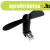 Ventiltor 2 az 1-ben USB/microUSB fekete