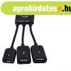 3 az 1-ben Micro USB HUB DUPLA USB 2.0 OTG ADAPTER