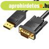 DisplayPort-VGA kbel 1,5 m Vention HBLBG (fekete)