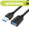 Hosszabbtkbel USB 3.0, apa USB-aljzat USB, szellz 1 m (