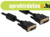 DeLock Cable DVI 24+5 male > DVI 24+5 male 5m Black