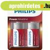 Philips LR20P2B/10 elem power alkali d 2-bliszter