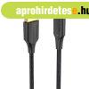 USB 2.0 ? USB-C tltkbel Szellztets CTFBF LED 3A 1m (fek