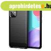 Carbon tok Rugalmas tok TPU tok Samsung Galaxy A72 4G fekete