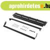 LANBERG Patch Panel 48port 2U 19inch cat.6 UTP black