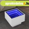 fehr szerelt fa kisasztal LED-del 40 x 40 x 30 cm