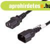 Akyga AK-PC-07A Extension Power Cable C13 / C14 3.0m Black