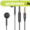 Vezetkes flhallgat Vipfan M15, 3,5 mm-es jack, 1m (fekete