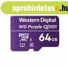 Western Digital 64GB microSDXC Class10 UHS-I (U1) Purple QD1