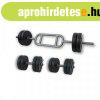 GazoFitness Hardcore szett bicepsz-tricepsz rudas 45 Kg