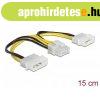 DELOCK Tpkbel 2x 4 pin Molex male > 8 pin EPS male 15cm