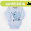 Baba hossz ujj body New Baby Happy Elephant blue