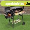 2in1 faszenes BBQ grill s smoker