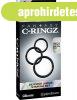  Silicone 3-Ring Stamina Set Black 