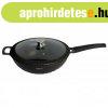 Wok serpeny fedvel, mrvny belsvel, tmr 32 cm, Cheffi