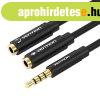 Kbel Audio 3,5 mm-es frfi 2x 3,5 mm-es ni Vention BBVBY 0