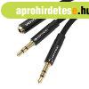 Kbel audio mini jack 3,5 mm-es hvelyk 2x mini jack 3,5 mm-