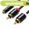 Kbel Audio 3.5mm Female to 2x RCA Male Vention VAB-R01-B100