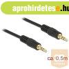 Delock Sztere Jack kbel 3.5 mm 3 pin apa > apa 0.5 m fe