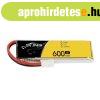 Tattu 600mAh 3.7V 30C 1S1P Molex akkumultor (1db)