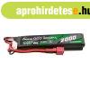 Gens Ace 25C 2000mAh 2S2P 7.4V nyerges Airsoft Gun Lipo akku