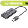 External USB 2.0 audio card Vention CDRBF 1m (black)