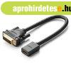 UGREEN 20118 DVI-HDMI adapter, 15 cm (fekete)