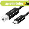 UGREEN US241 Nyomtatkbel USB-C 2.0 s USB-B, 1 m (fekete)