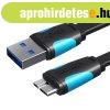 Flat USB 3.0 A to Micro-B cable Vention VAS-A12-B050 0.5m Bl