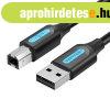 Cable USB 2.0 A to B Vention COQBD 0.5m (black)