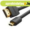 UGREEN HD127 micro HDMI - HDMI 4K 3D kbel, 3m (fekete)