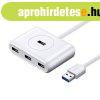 Hub Ugreen CR113 USB to 4x USB 3.0 5Gbps, 1m (white)