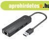 Hub USB 2.0 3-Port with Ethernet Adapter 100Mbps Vention CHP