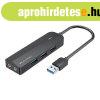 Hub USB 3.0 z 3 portam i kart? d?wi?kow? 2x TRS 3,5mm CHIBB 