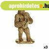 Dekoratv Figura Gorilla Szaxofon Aranysrga 18,5 x 38,8 x 2