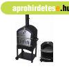 Szn barbecue kerekekkel Fekete (10 x 46,5 cm) (44,5 x 65 x