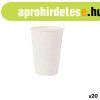 Pohrkszlet Algon Prselt Papr Fehr 45 Darabok 220 ml (20