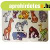 Afrikai llatok 10 darabos fa puzzle