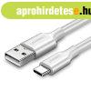 Ugreen US287 60121 USB-A / USB-C 3A cable 1m - white