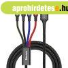 Baseus Fast 4 az 1-ben USB-kbel 2xUSB-C / Lightning / Micro