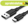 UGREEN US287 USB s USB-C kbel, 3 m (fekete)