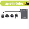 Univerzlis fali tlt Budi 350, GaN PD QC3.0, 5xUSB-C 1xUSB