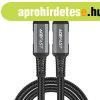 Acefast C1-09 USB-C / USB-C USB4 PD3.1 cable 5A 1m - gray-bl